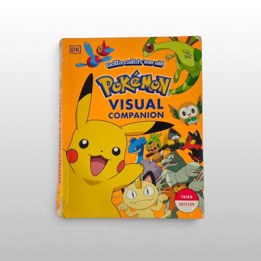 DK Pokemon Visual Companion Book Kids Orange Fair Third Edition Guide Anime
